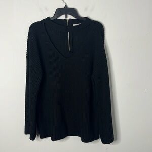 Judy Blue Black Knit V-neck Sweater